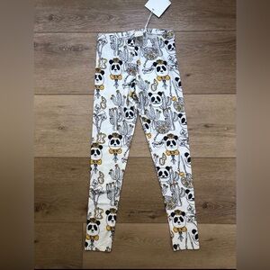 Mini Rodini Panda Frida Leggings NWT 128/134